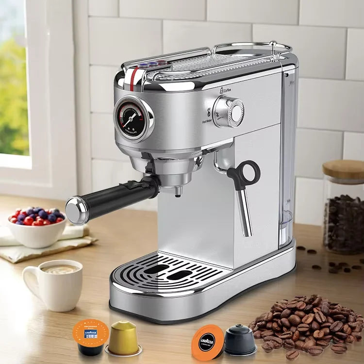 Home Espresso Coffee Machine Commercial Manual 19 Bar Pump Espresso Machine Maker