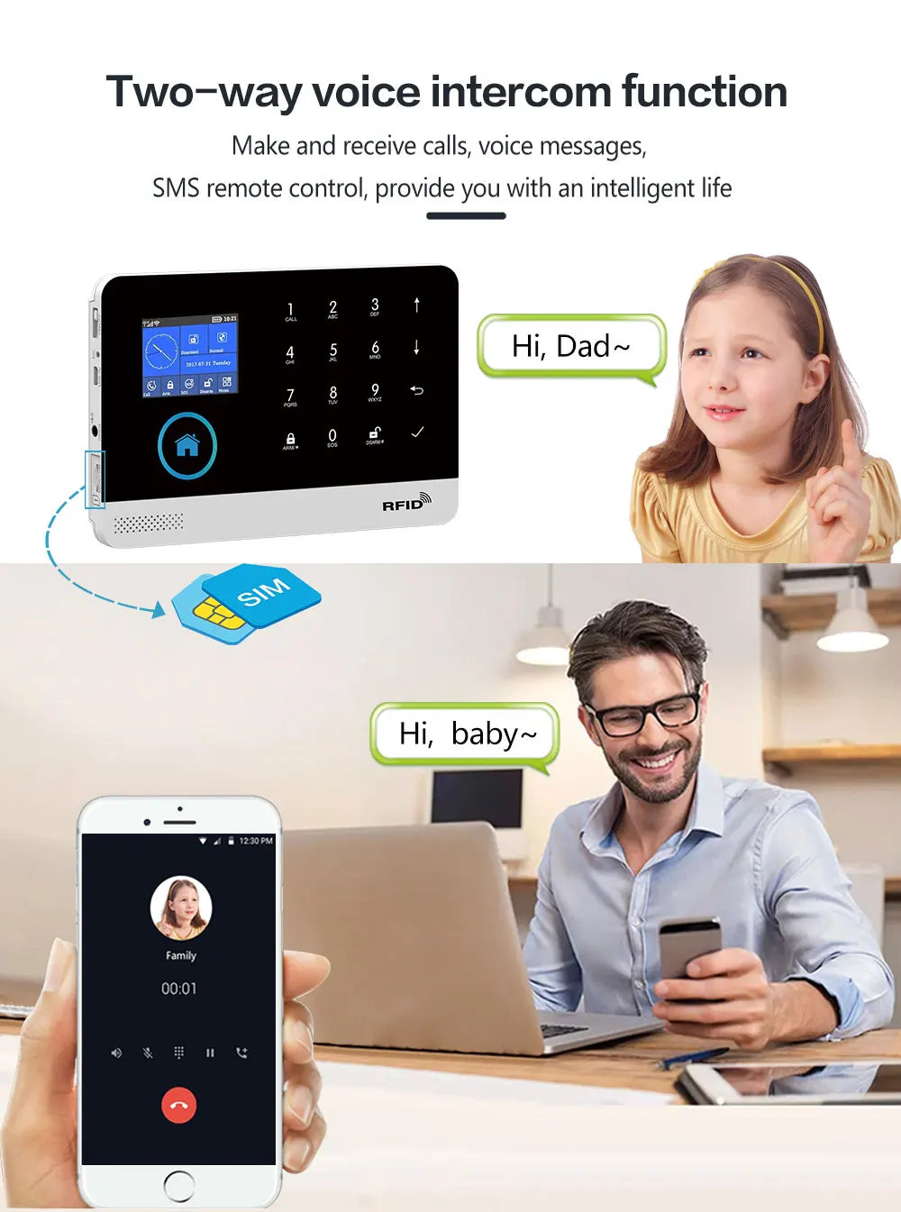 WiFi Alarm System for Home Burglar Security Tuya Smart House App Control 433MHz GSM Wireless With Motion Sensor Camera