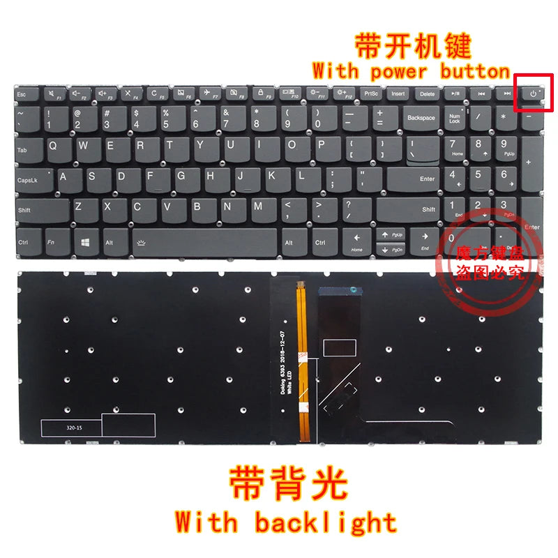 US/UK NEW keyboard FOR Lenovo chao5000 7000-15AST/ARR/IKB/IKBR 720S-15IBK 320-17IKB/ISK 320C-15ISK keyboard with Palmrest COVER