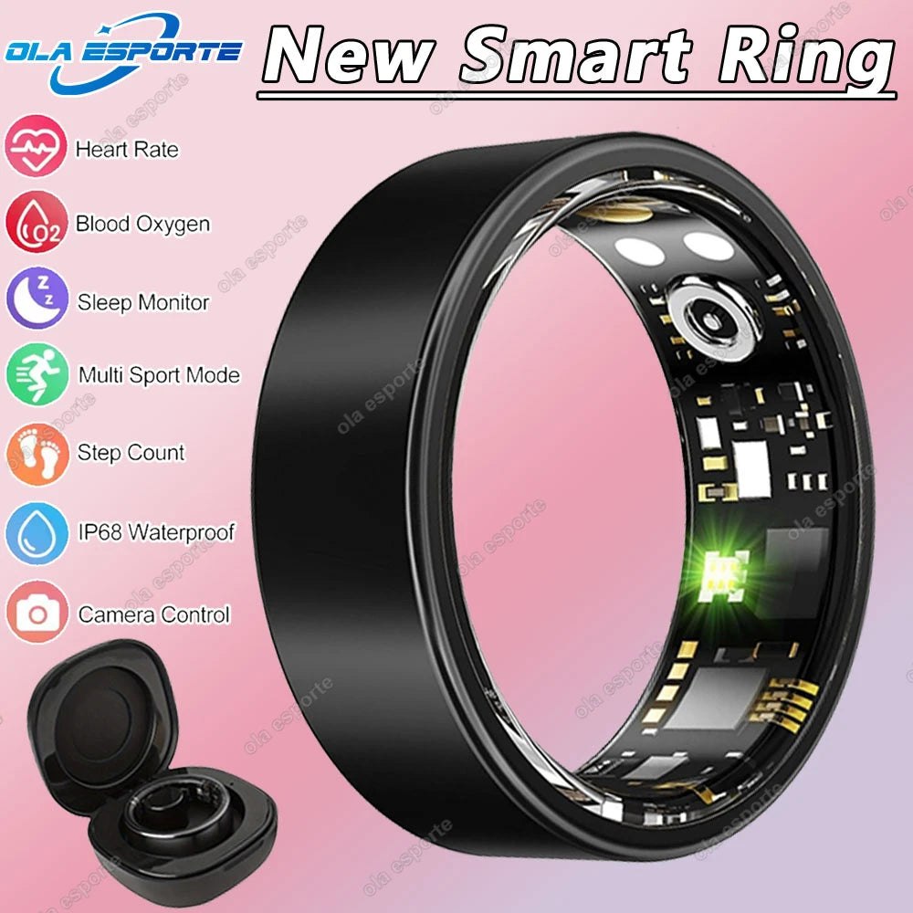 Smart Ring Multifunctional Rings Bluetooth Health Monitoring Ring Sleep Monitor Heart Rate Ring Waterproof Men Women Smart Ring