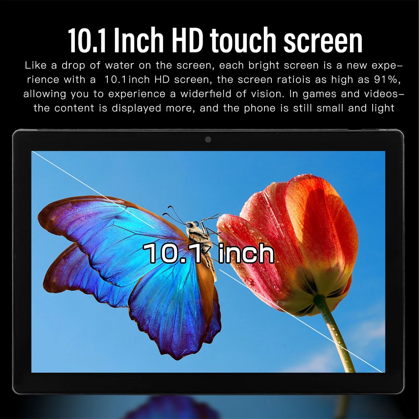 10.1 Inch Tablet for Android 13 8 CPU 8GB 256GB Support 4G Network 7000mAh Battery 5G WIFI Tablet For Android 13 Tablet