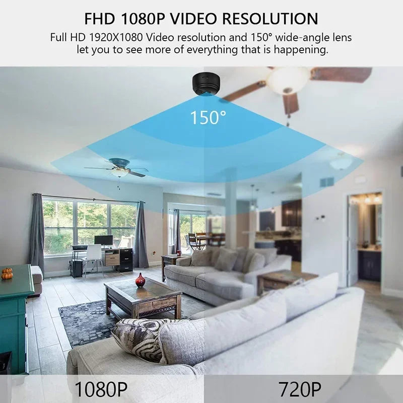 A9 Smart Home Security Camera WiFi Wireless 1080P Video Surveillance Remote Monitoring Motion Detection Night Vision Recorder