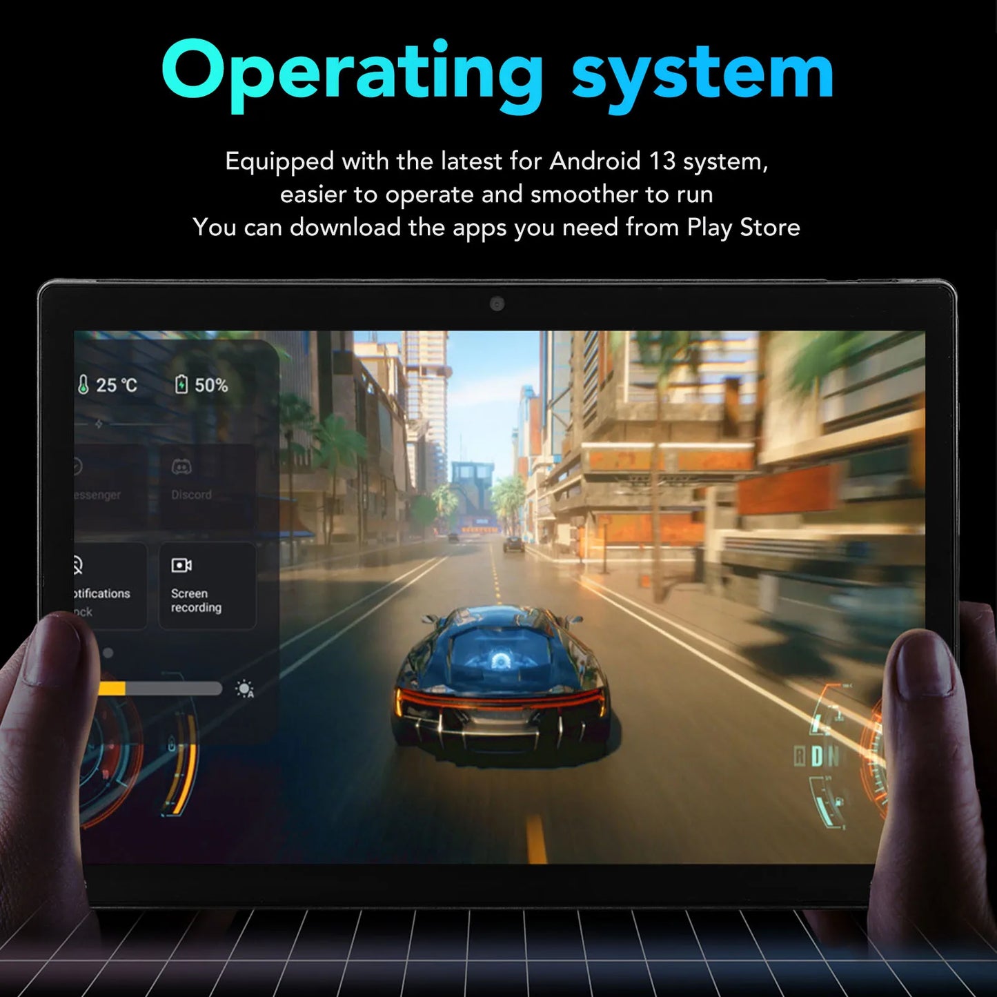 10.1 Inch Tablet for Android 13 8 CPU 8GB 256GB Support 4G Network 7000mAh Battery 5G WIFI Tablet For Android 13 Tablet