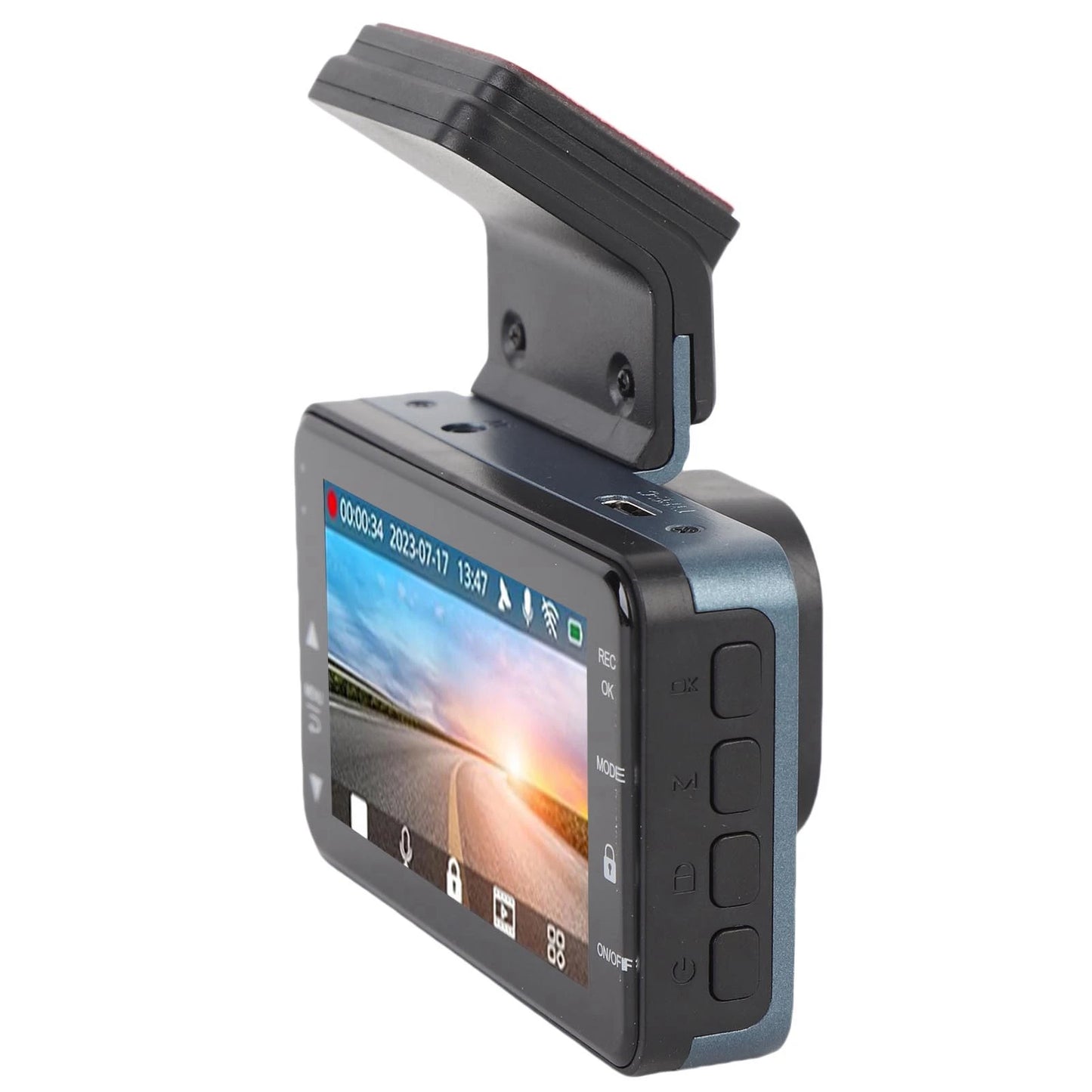 Dash Cam Front 4K and Rear 2K HD WiFi ADAS Dashboard Camera with 3 Inch LCD Screen 64GB Memory Card for Car Car Driving Recorder