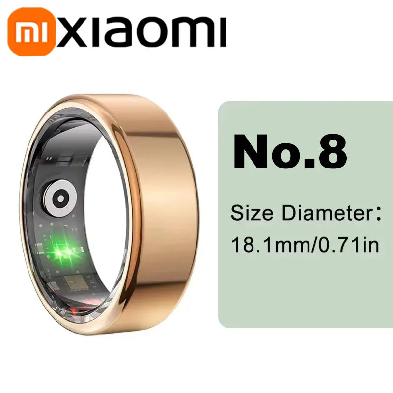 Xiaomi Smart-Ring Bluetooth Health Monitoring Blood Oxygen Sleep Heart Rate Multi-sport Modes Waterproof IP68&5ATM Men Women New