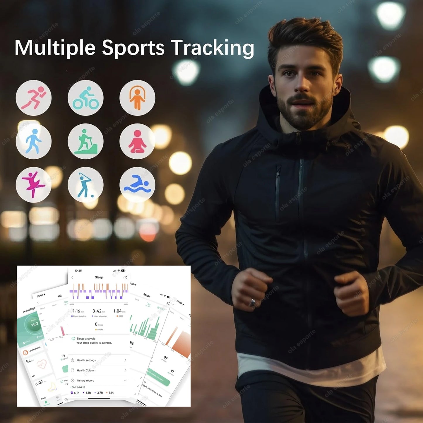 Smart Ring Multifunctional Rings Bluetooth Health Monitoring Ring Sleep Monitor Heart Rate Ring Waterproof Men Women Smart Ring