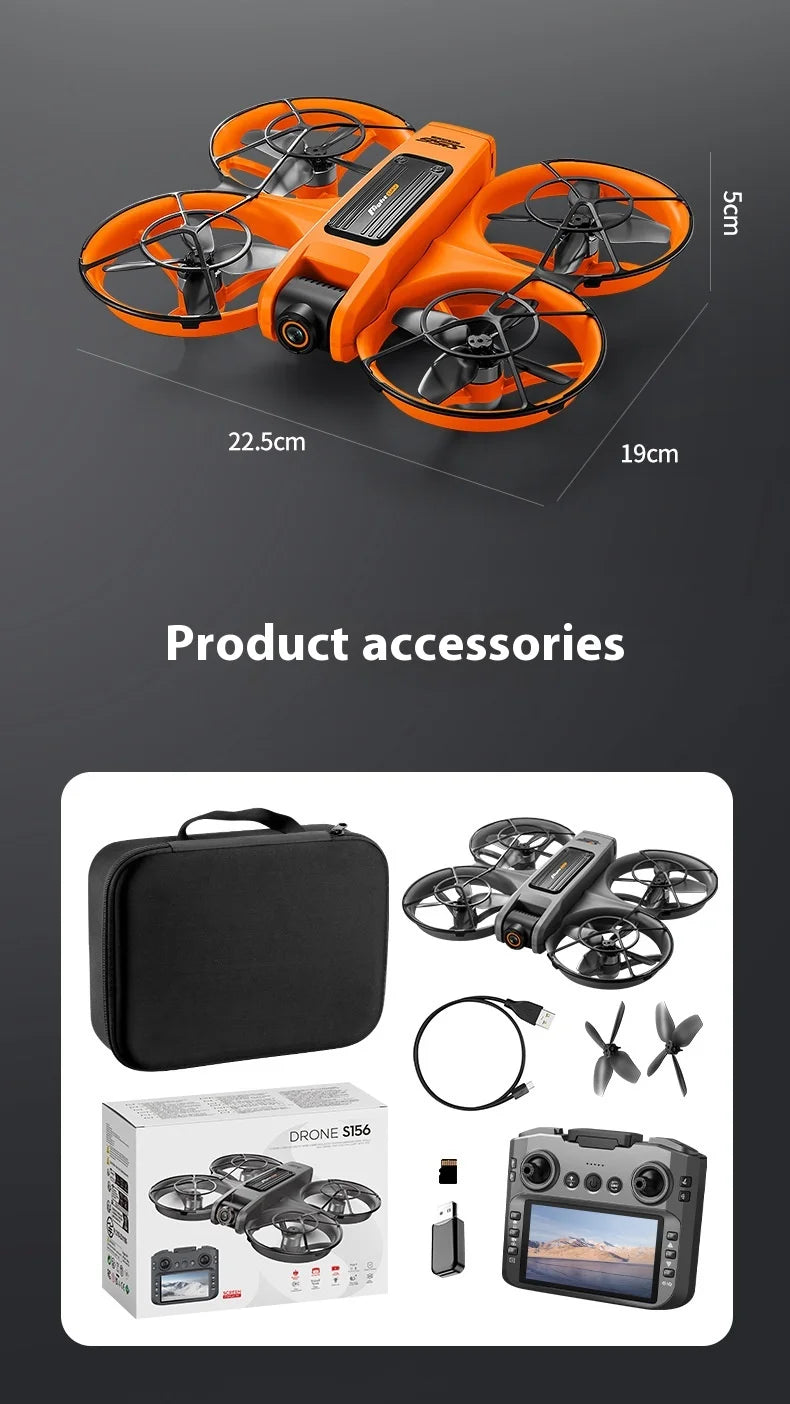 2025 New Xiaomi S156 Professional Drone With 8k Camera 5g Wifi Fpv Uav Quadcopter Obstacle Avoidance Remote Control Screen
