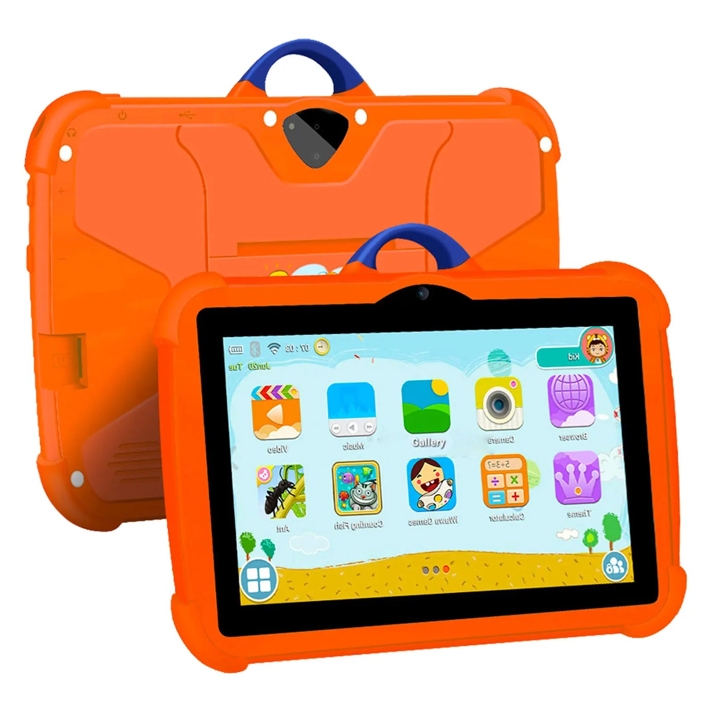 NEW 7 Inch Tablet Android 13 Children Tablet PC for Learning 4GB RAM 64GB ROM Quad Core 4000mAh Wifi 5 1024x800 IPS Kids Tablets