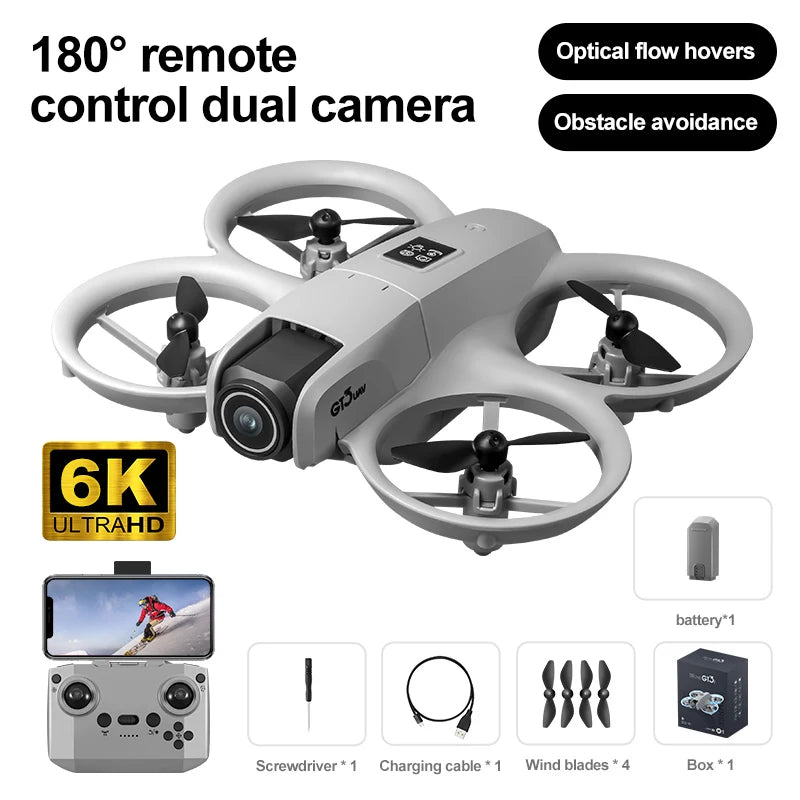 2025 GT3 RC Drone 8K 5G Professional HD Aerial Photography Obstacle Avoidance Remote Control Aircraft Dual Camera Quadcopter Toy