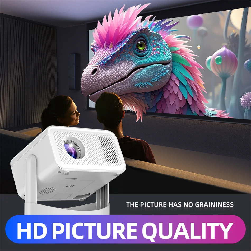 2025 Hot Projector 650 ANSI Android 13 Portable 4K Native Wifi 6 Bluetooth 5.2 1080P Auto Keystone Correction Home Projectors
