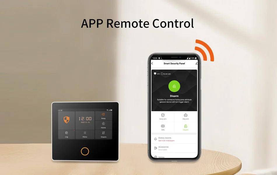 Staniot Home Security Alarm System 4G WiFi Wireless Tuya Smart Burglar Kit Built-in Siren Work with Alexa App Remote Control