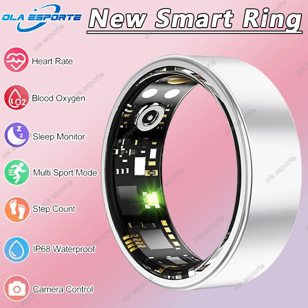 Smart Ring Multifunctional Rings Bluetooth Health Monitoring Ring Sleep Monitor Heart Rate Ring Waterproof Men Women Smart Ring