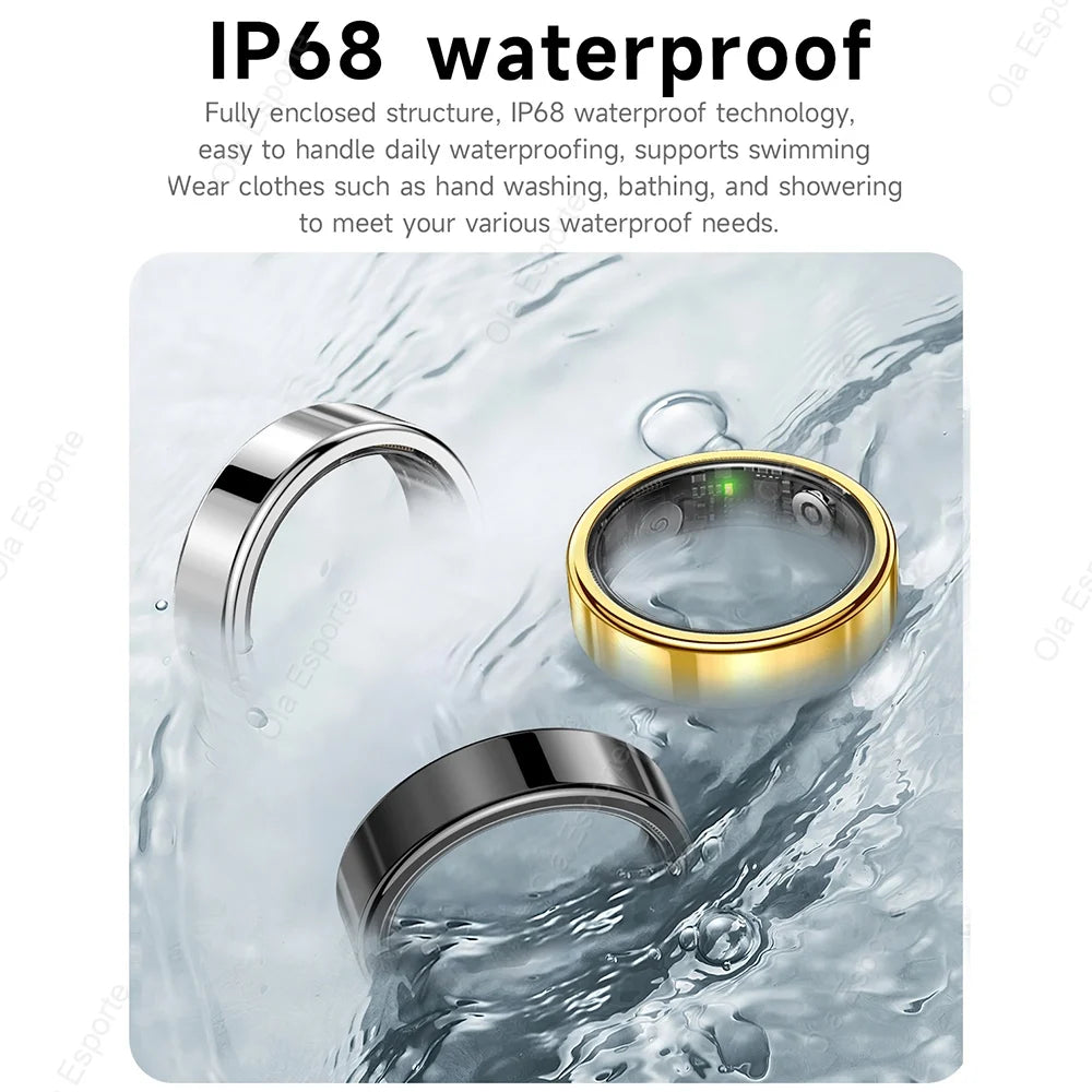 R09 Smart Ring 2025 Gesture control Sleep Health Monitor Bluetooth Rings IP68 Waterproof Sports Modes Smartring Men Women gifts