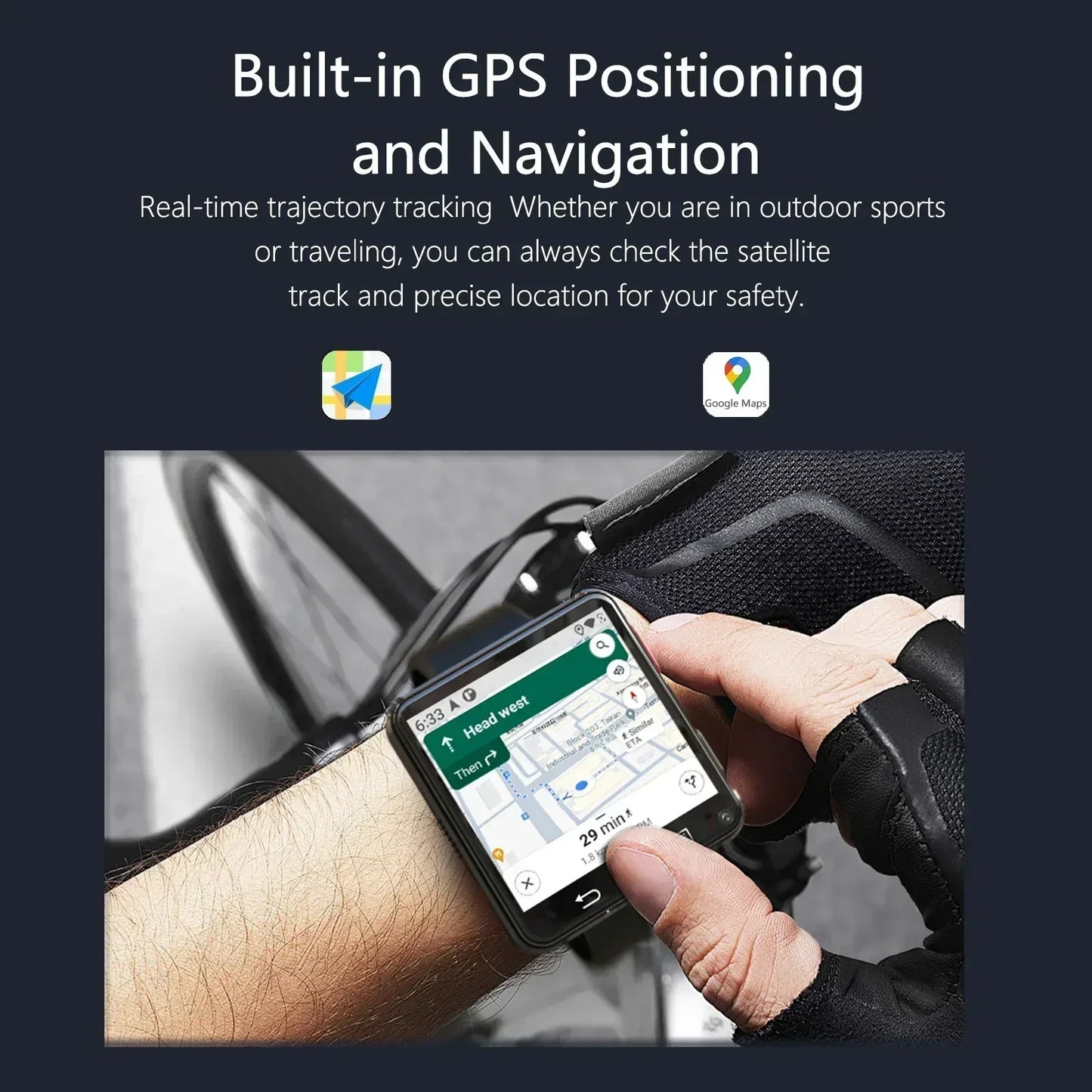 Smart watch Android operating system quad-core processor S998 storage 2.64-inch display dual-camera detachable smart watch