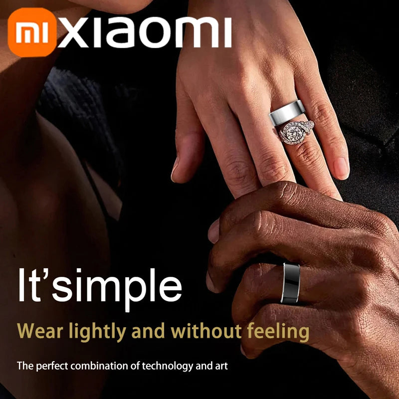 Xiaomi Smart-Ring Bluetooth Health Monitoring Blood Oxygen Sleep Heart Rate Multi-sport Modes Waterproof IP68&5ATM Men Women New