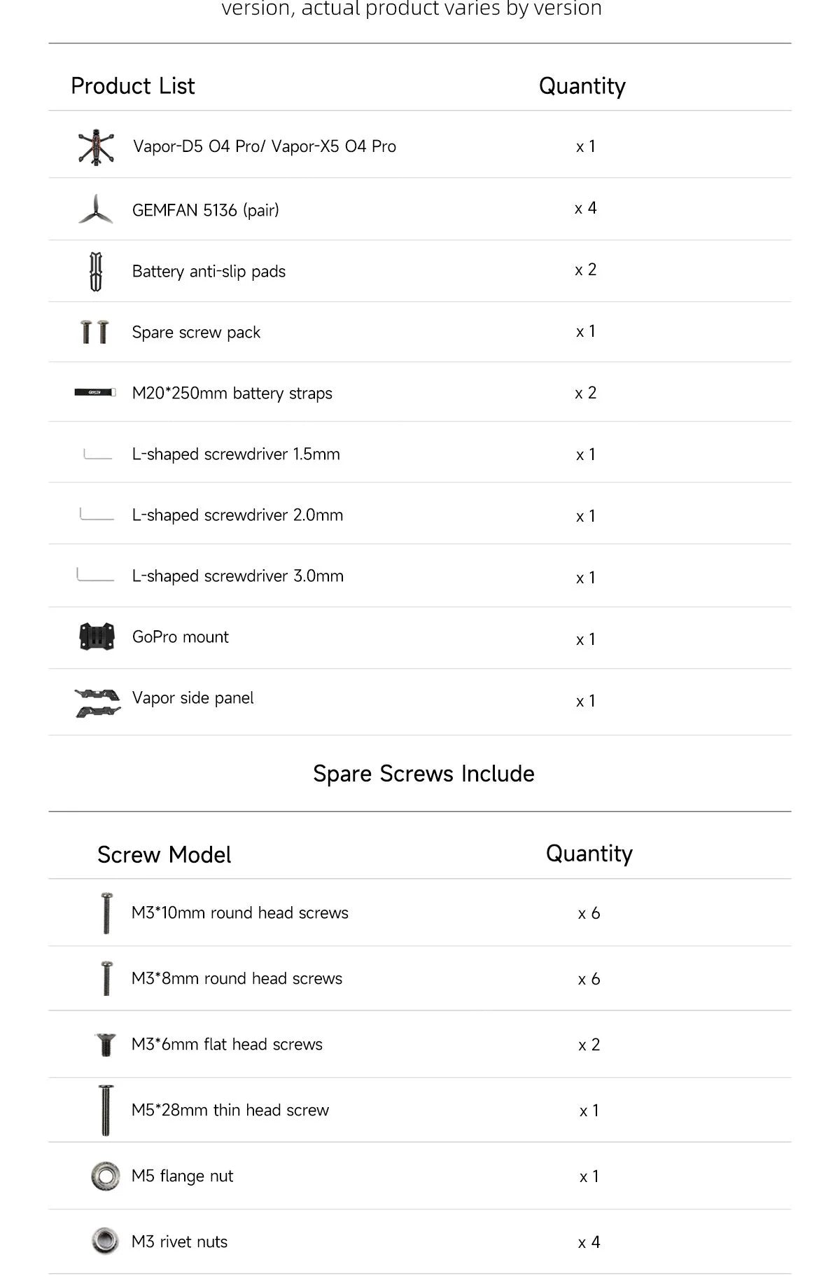 GEPRC Vapor X5/D5 HD O4 Pro FPV Drone 5Inch O4 Air Unit VTX 4K 60A 4IN1 ESC XT60 1960KV Motor RC Quadcopter Freestyle Drone