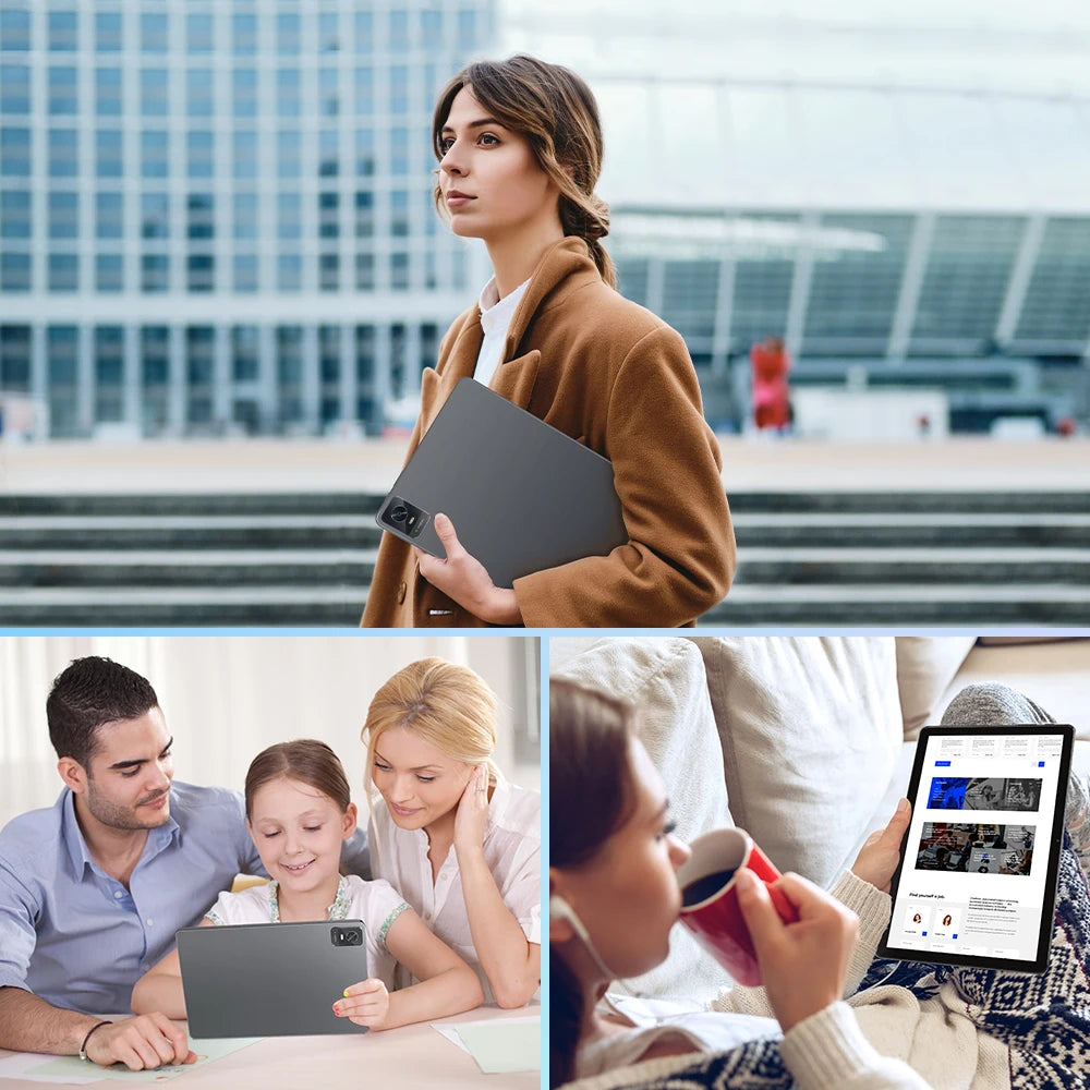 Tablet 10.1 Inch, 2025 Android 15 Tablets, 12GB+128GB, 1TB Expand, Widevine L1 Compatible Octa-Core Tablet with 6000mAh Battery