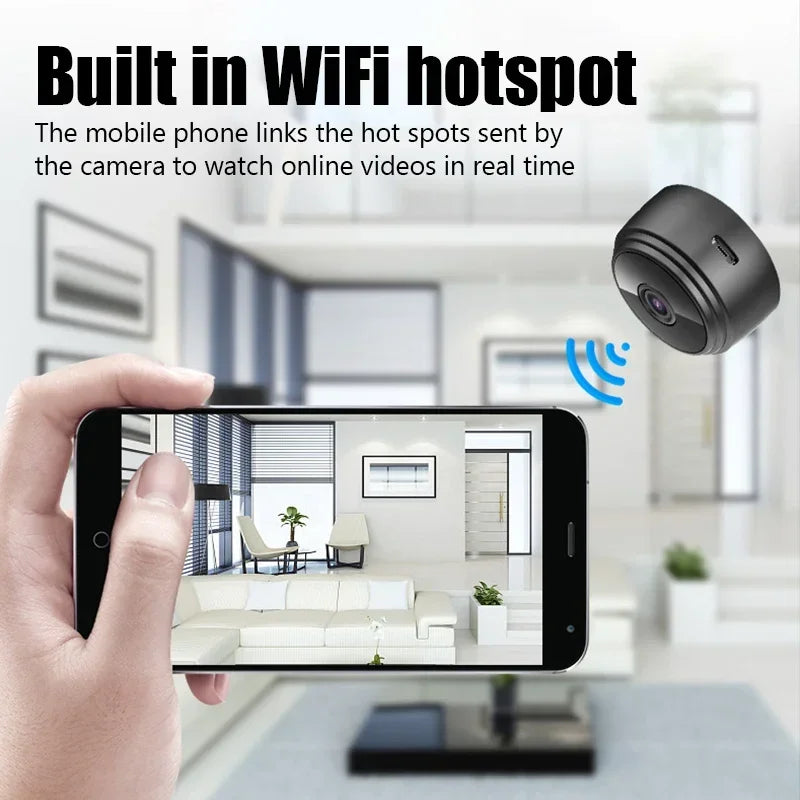 A9 Smart Home Security Camera WiFi Wireless 1080P Video Surveillance Remote Monitoring Motion Detection Night Vision Recorder