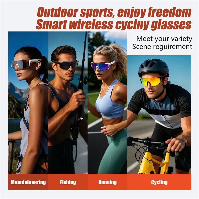 2025 Smart Glasses Cycling Sunglasses For Men Cycl Glasses Mountain Bicycle Goggles Women Outdoor Sports Running UV400 Eyewear