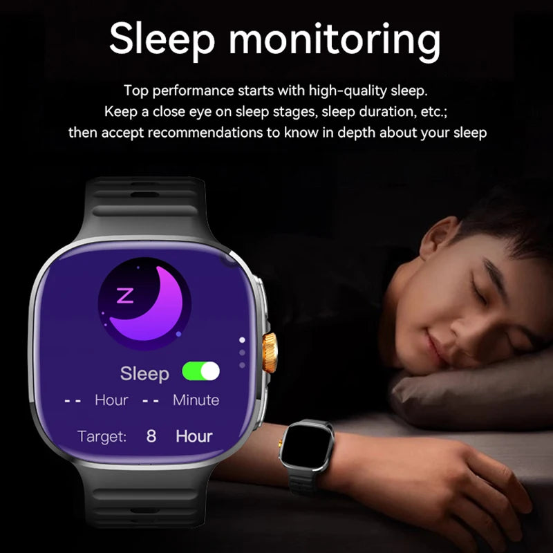 5G/4G Full Network Smart Watch 2.40 inch Big Screen HD Video Call 8GB+128GB RAM 2100mAh Google Play WIFI GPS Sim Card Smartwatch