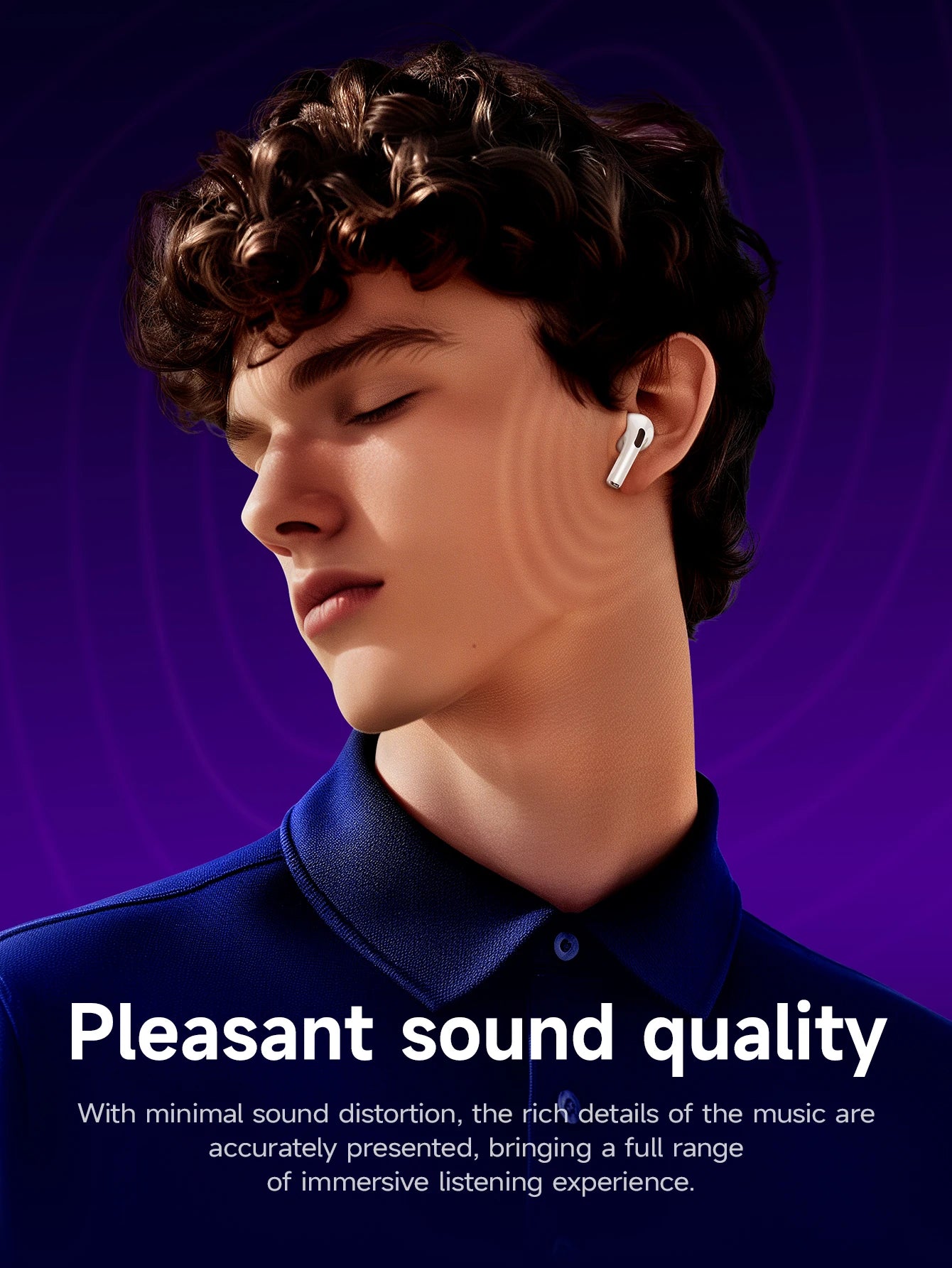 EW72 TWS Wireless Earbuds Touch Control LCD Screen Earphone with ENC Noise Cancelling Super Bass Premium Sound Long Battery