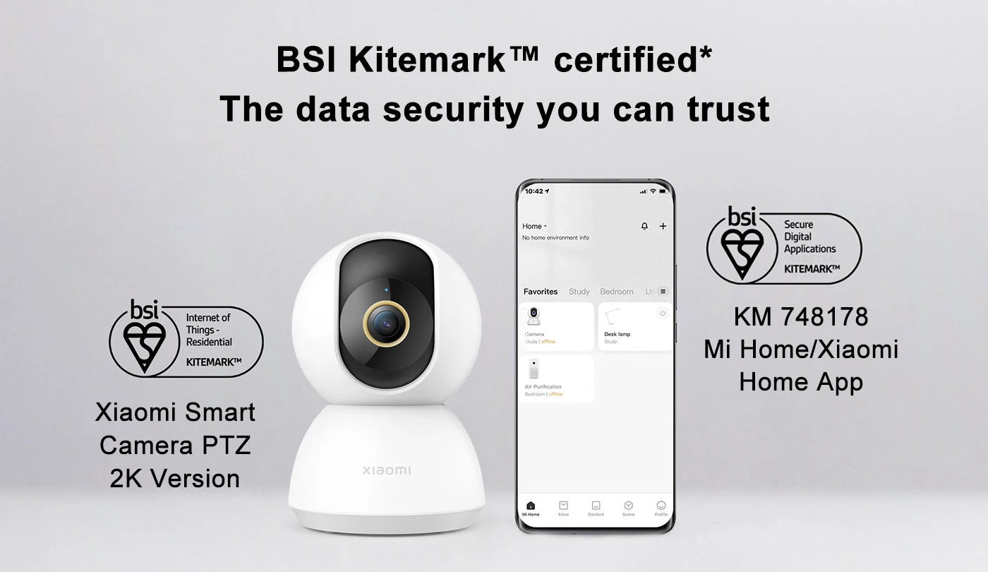 Original Xiaomi Mi Smart Home Security Camera 2K Baby Monitor 1296P HD Ultra-clear IP Night Vision Voice Intercom AI Smart Home