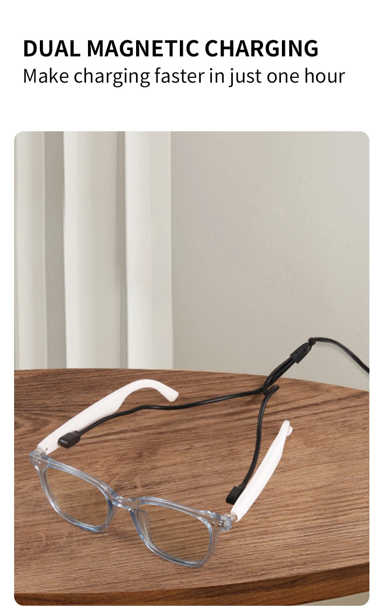 Smart glasses new color-changing lenses multifunctional sunglasses transparent anti-blue light eye protection for men and women