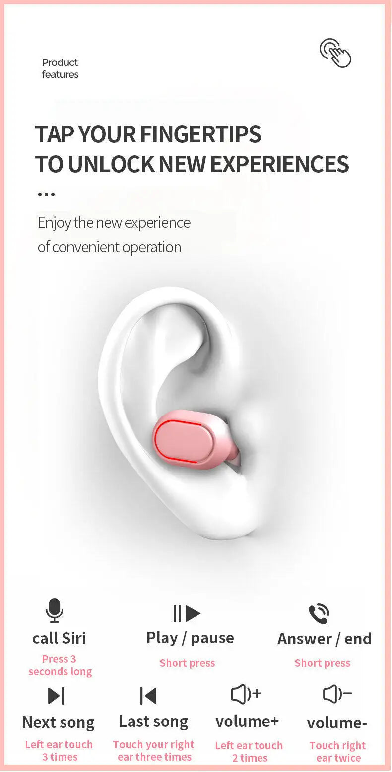 2025 E7S TWS Wireless Headphones Bluetooth Earphones HIFI Lossless Sound Headsets Sport Waterproof Earbuds For All Smartphones