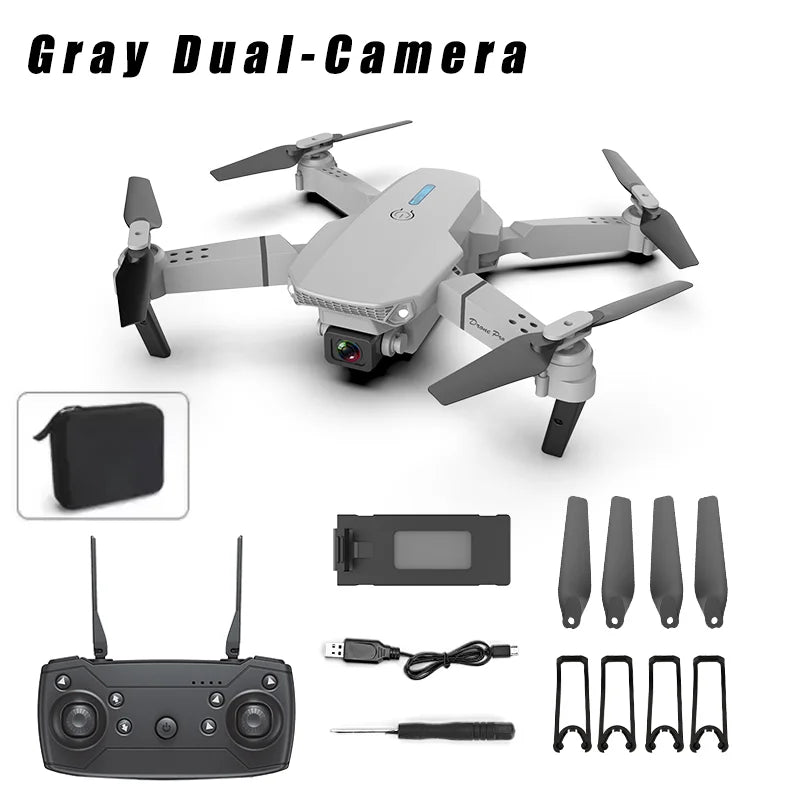 MHD E88 Dual Camera Drone Aerial Photography Professional High-definition Quadcopter Outdoor Flying Toy Beginner Drone Kids Gift