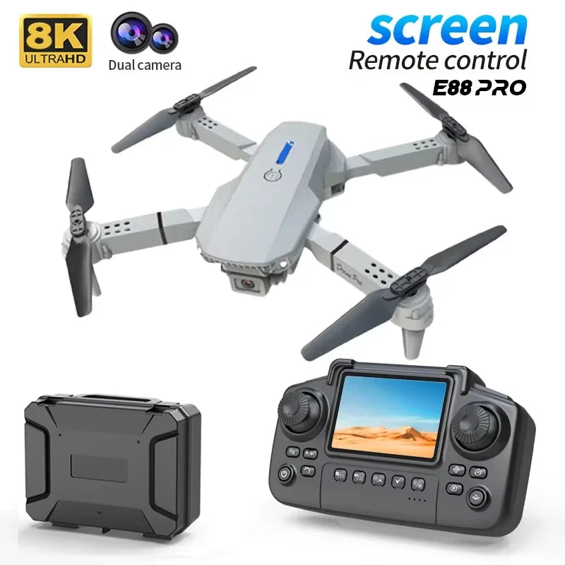ForXiaomi Mijia E88PRO Drone 8K 5G HD Dual Camera Aerial Photography Remote control screen display Control Aircraft Quadcopter