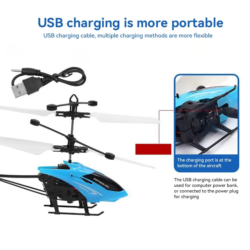Xiaomi Mijia Rechargeable Mini Rc Suspend Drone Intelligent Remote Safe Fall-resistant Rc Helicopters Drone Children Toys 2025