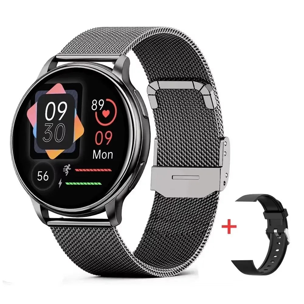 New Smartwatch 2025 Round AMOLED relojes para hombres Bluetooth Wireless Smart Watches For Man Woman Custom Watch Faces Watch
