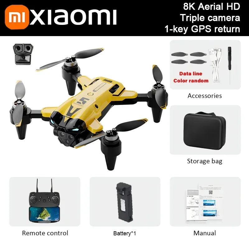 Xiaomi M5 Drone Professional Three Camera 360° Obstacle Avoidance Photography Optical Flow Positioning Brushless Security Drone