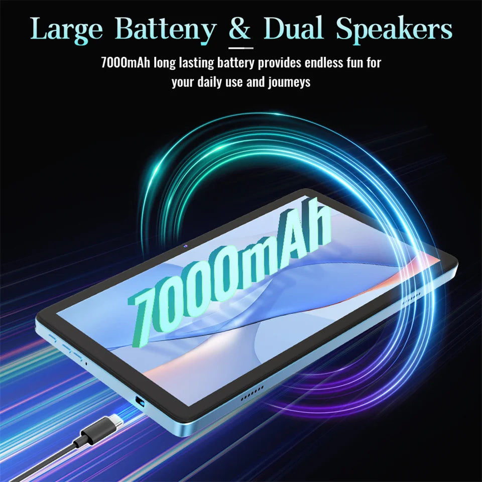 10.1'' Tablet Npad15 Android14.0 1280*800 HD Display 12GB RAM 512GB ROM 7000mAh Battery MTK6737 Octa-Core 2.4G+5G WIFI6 Tablets