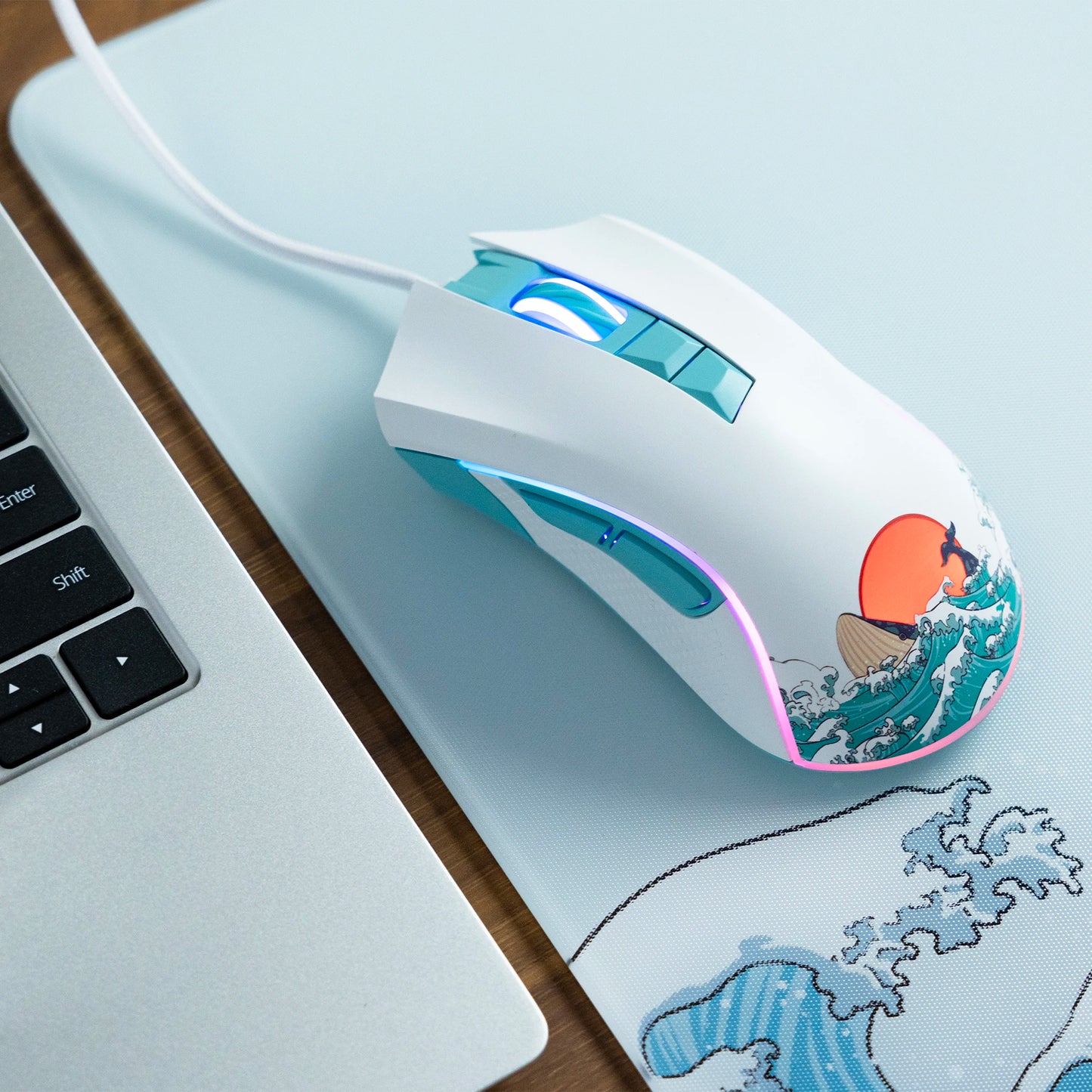 XVX Wired Gaming Mouse 12000 DPI RGB Gaming Mouse with 12 Backlit Modes &7 Macro Buttons PC Gaming Mouse