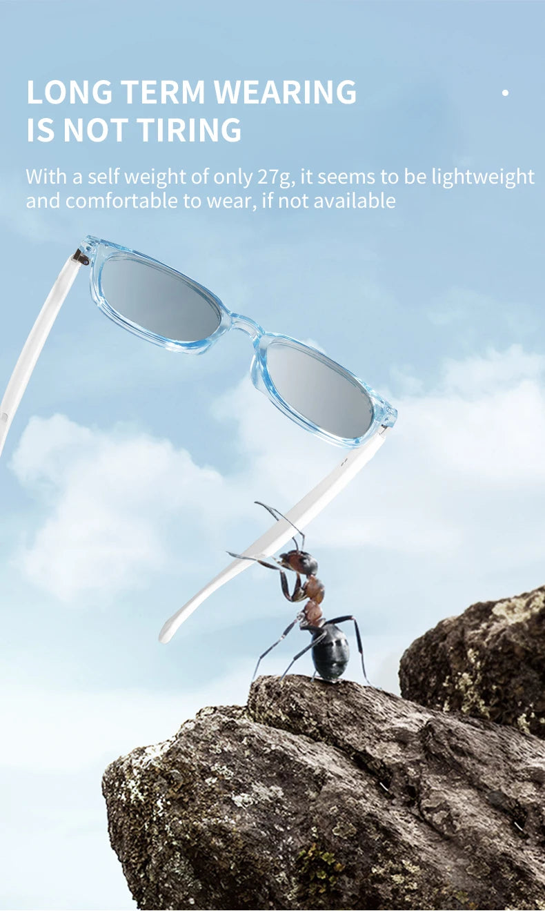Smart glasses new color-changing lenses multifunctional sunglasses transparent anti-blue light eye protection for men and women