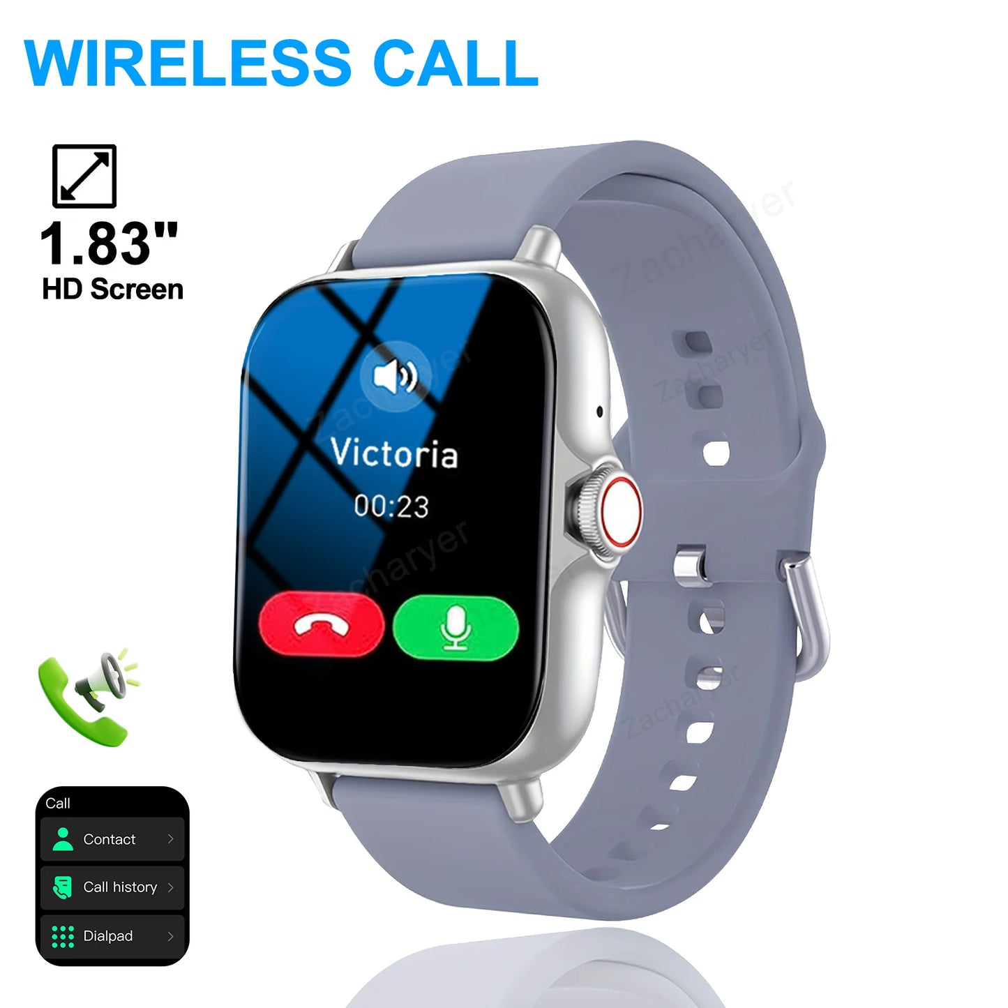 Smart watch, wireless calling /dial, Various APP Reminders,Suitable for men and women, sports watches,for iPhone/Andriod