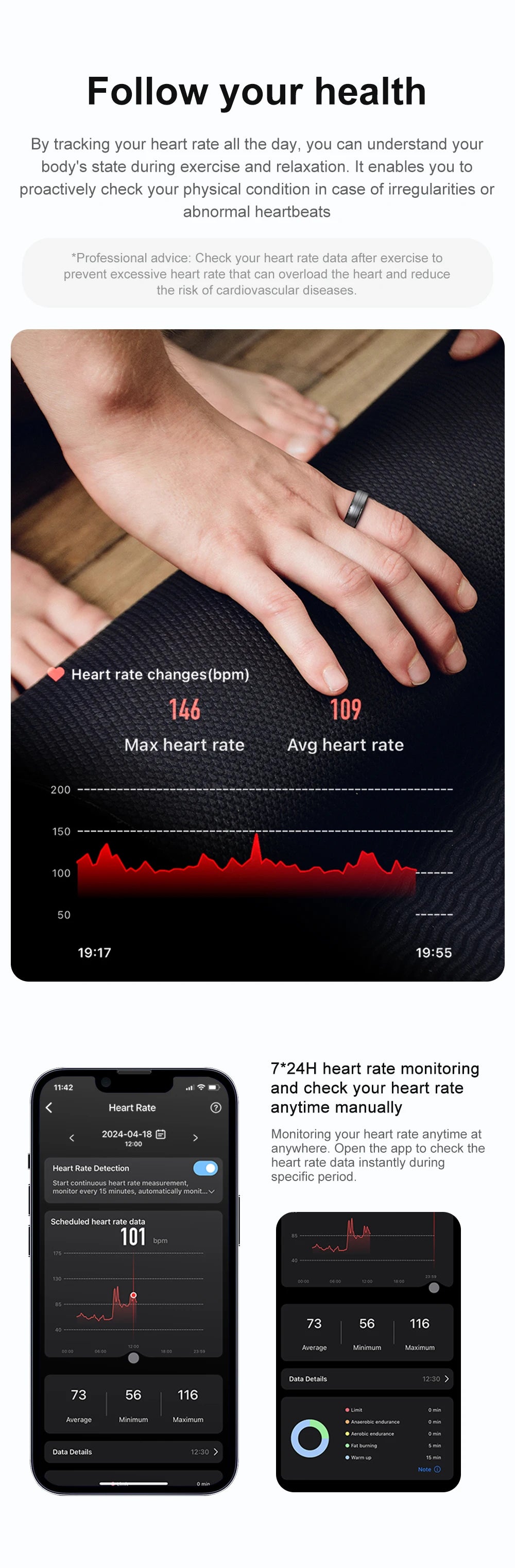 2025 R06 Smart Ring Men Women Health Monitor IP68 Waterproof Man Smartring Fitness Tracking Smart Rings Multiple Sport Modes