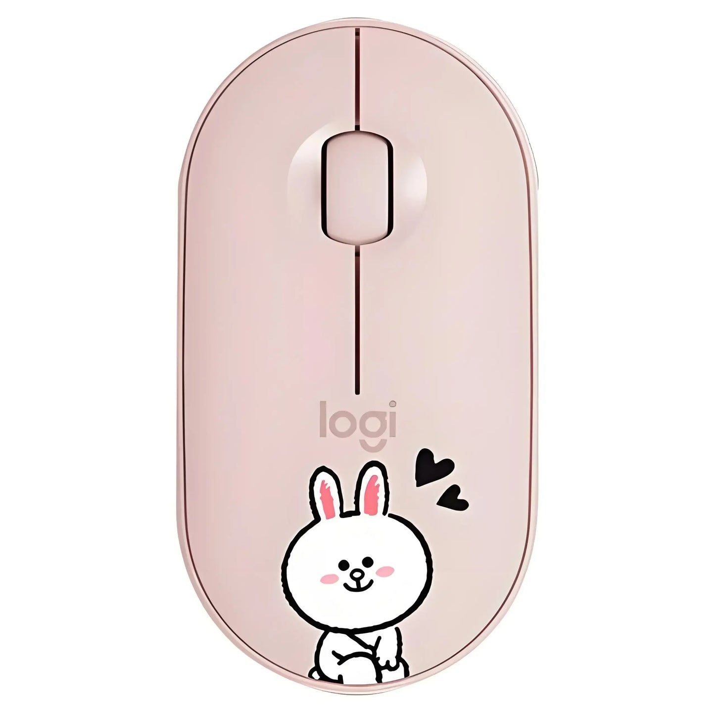 Logitech M350 Bear&Rabbit Wireless Mouse Cute Design Multiple Color Options Ergonomic Design Reduces Hand Fatigue