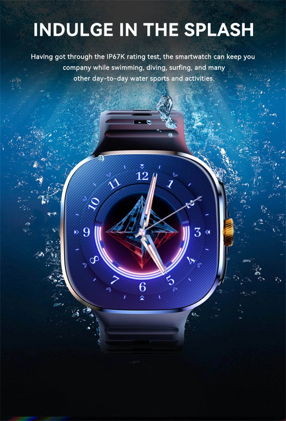 5G/4G Full Network Smart Watch 2.40 inch Big Screen HD Video Call 8GB+128GB RAM 2100mAh Google Play WIFI GPS Sim Card Smartwatch