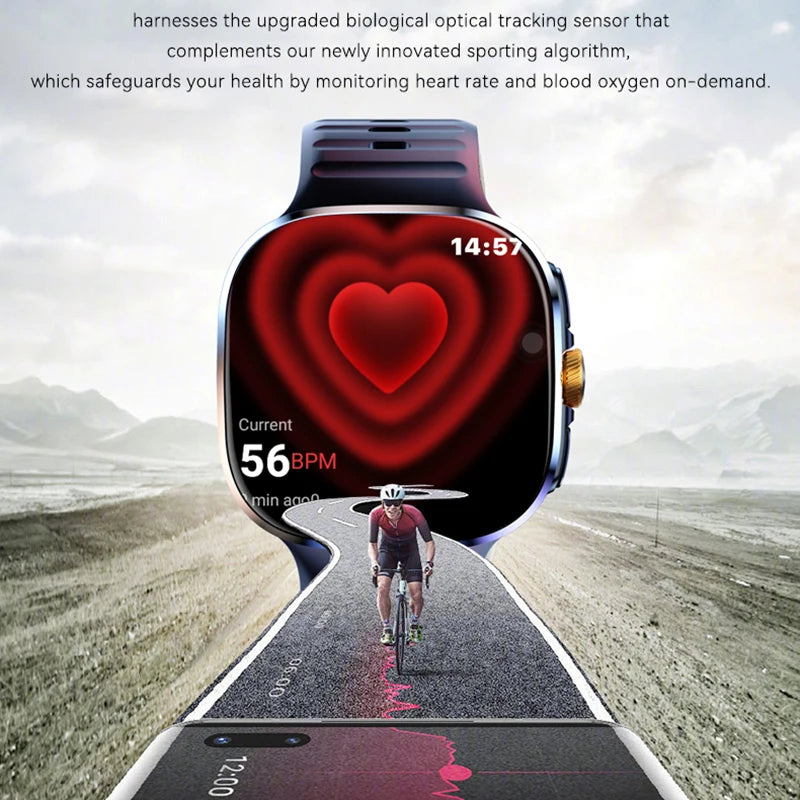 5G/4G Full Network Smart Watch 2.40 inch Big Screen HD Video Call 8GB+128GB RAM 2100mAh Google Play WIFI GPS Sim Card Smartwatch