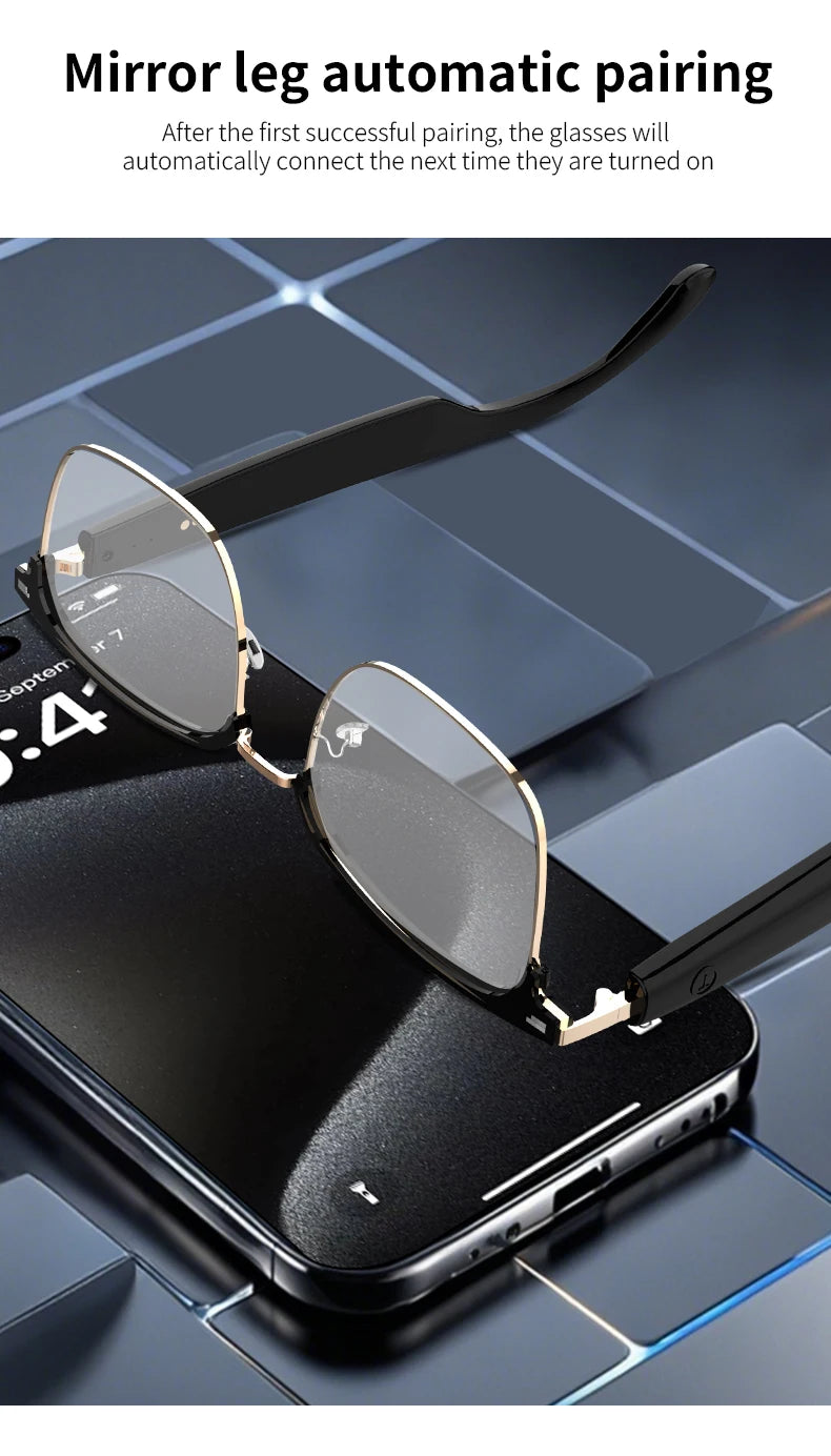 GS13 Smart Glasses Intelligent Color Changing Lenses Bluetooth Call Outdoor Sports Photograph Music Blue Light Smart Sunglasses