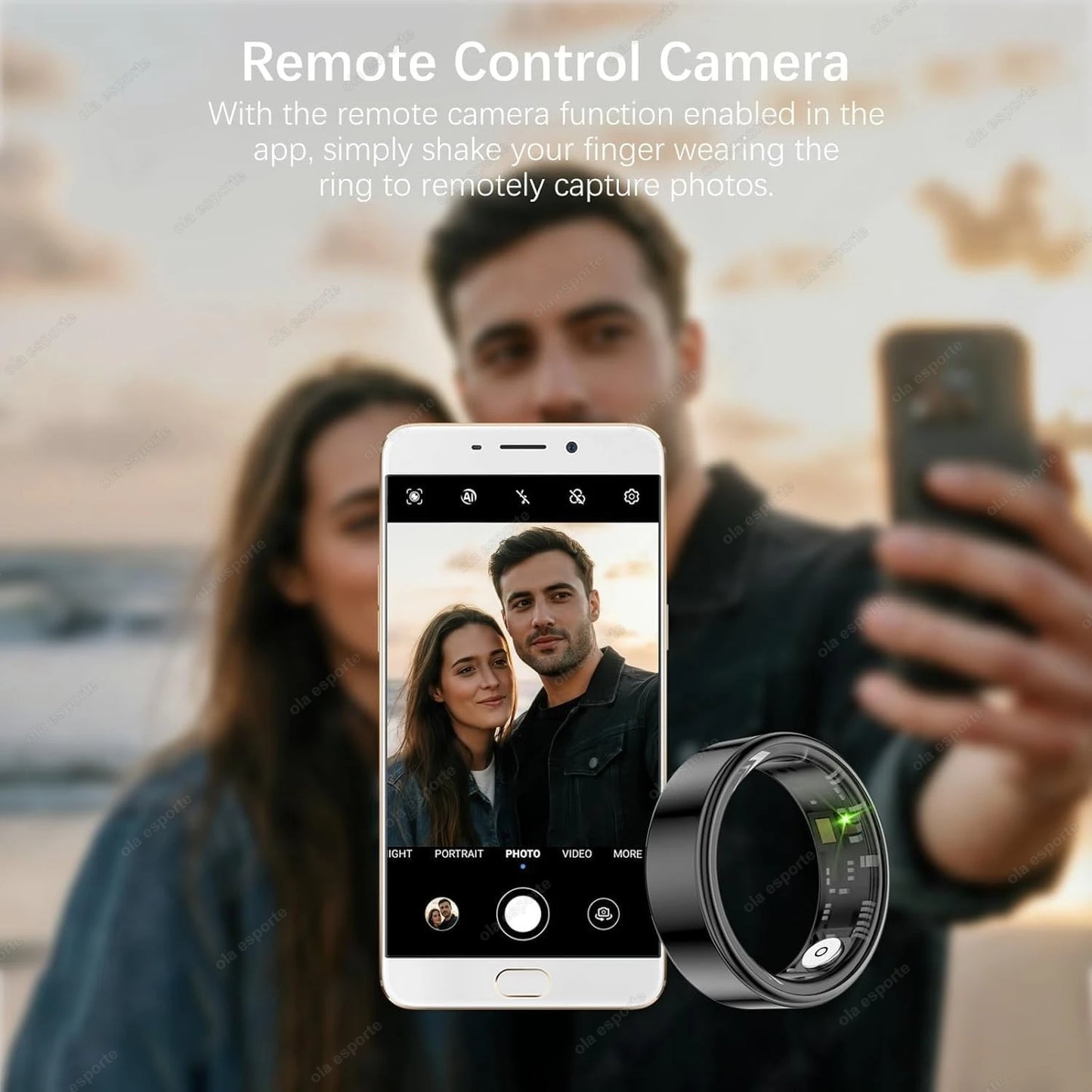 Smart Ring Multifunctional Rings Bluetooth Health Monitoring Ring Sleep Monitor Heart Rate Ring Waterproof Men Women Smart Ring