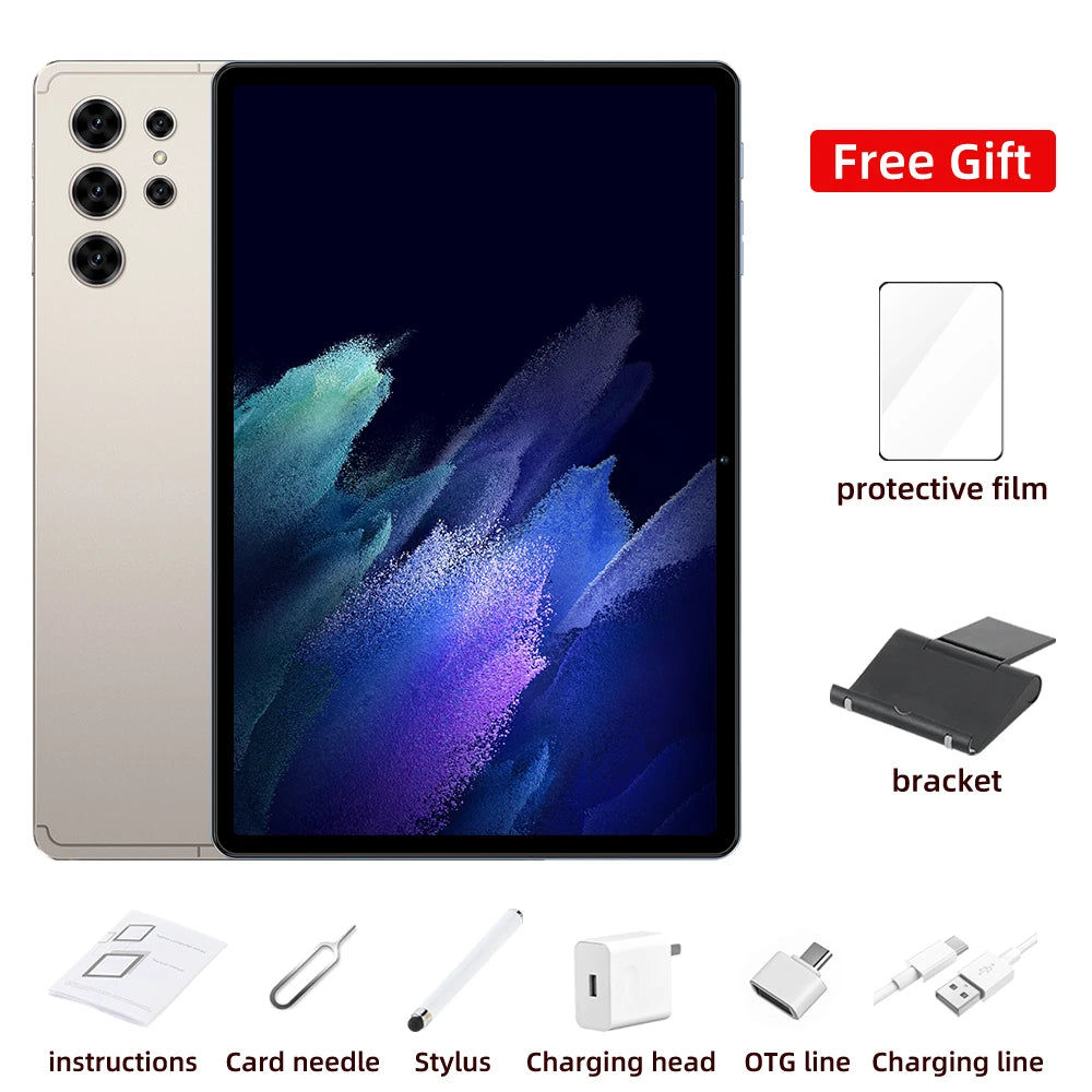 2025 NEW Tab Tablets S25 Ultra Original Global Version Tablet PC Android 14 Snapdragon 8gen2 Dual SIM WIFI 4G/5G GPS WIFI Kids