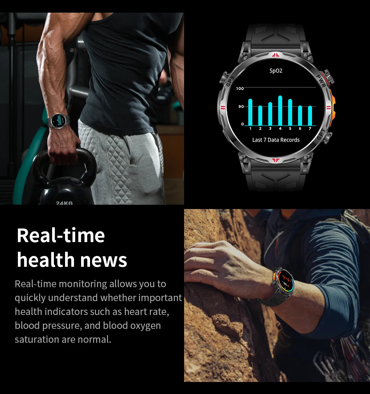 2025 Best seller Military AMOLED HD SmartWatch GPS Compass 10ATM Waterproof Tactics 170+Sport BT call SmartWatch 650Mah Battery