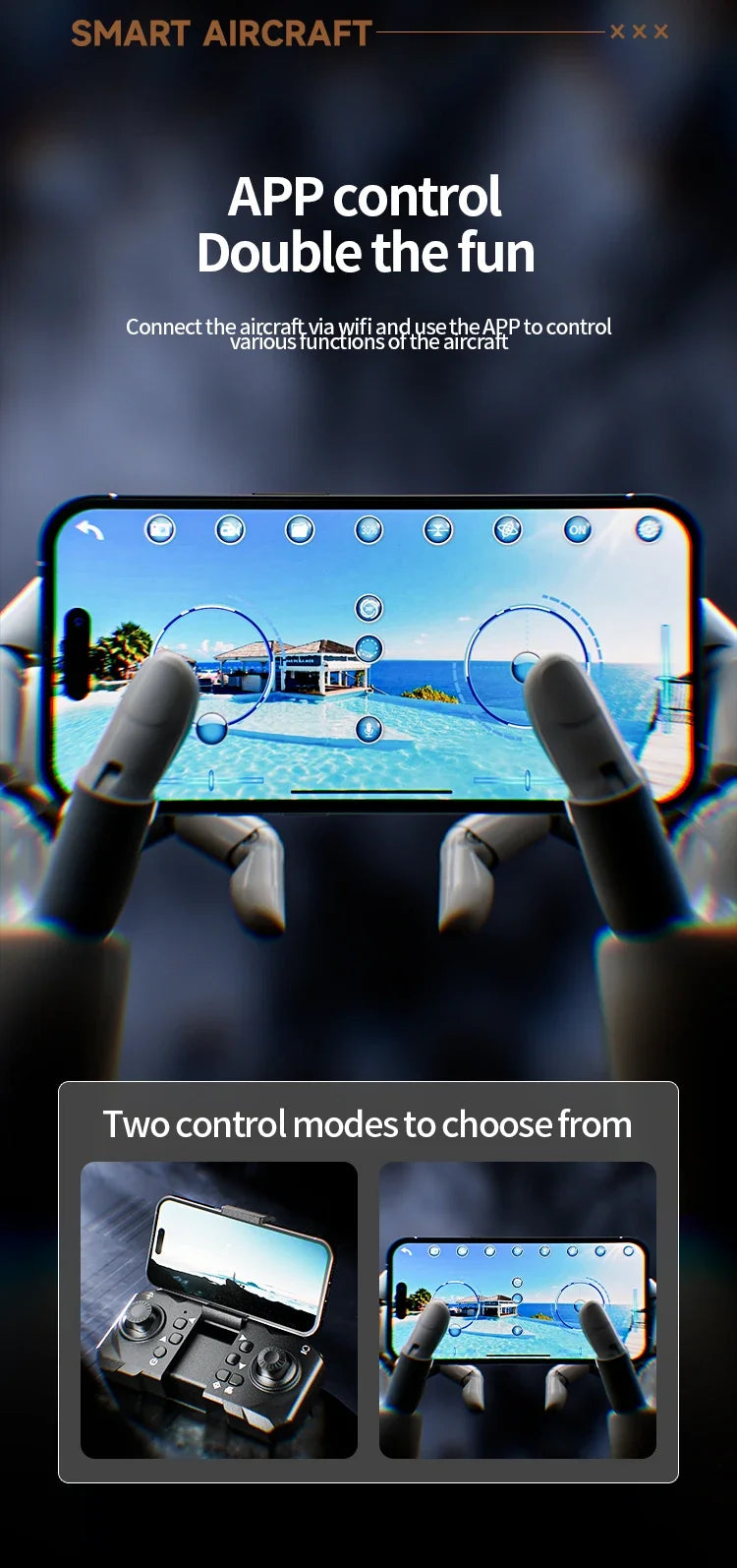 Xiaomi M5 Drone Professional Three Camera 360° Obstacle Avoidance Photography Optical Flow Positioning Brushless Security Drone