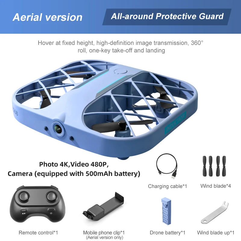 Xiaomi H107 Drone Mini Pocket Small Quadcopters Remote Control Helicopter 4K 8K With HD Camera Fpv Drones Christmas Gift For Kid