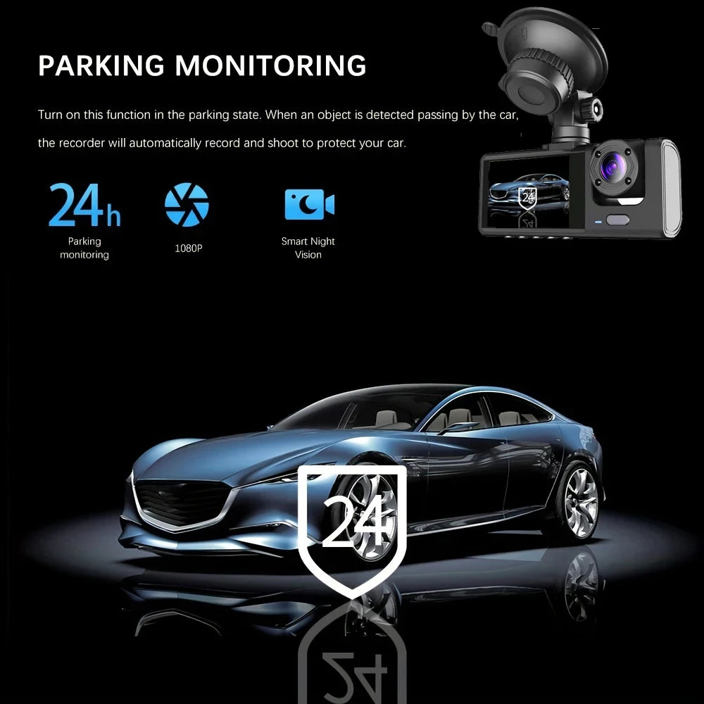 Dash Cam for Cars WIFI APP Car DVR 2/3lens Front Camera Video Recorder Rear View Camera for Vehicle Black Box Car Assecories