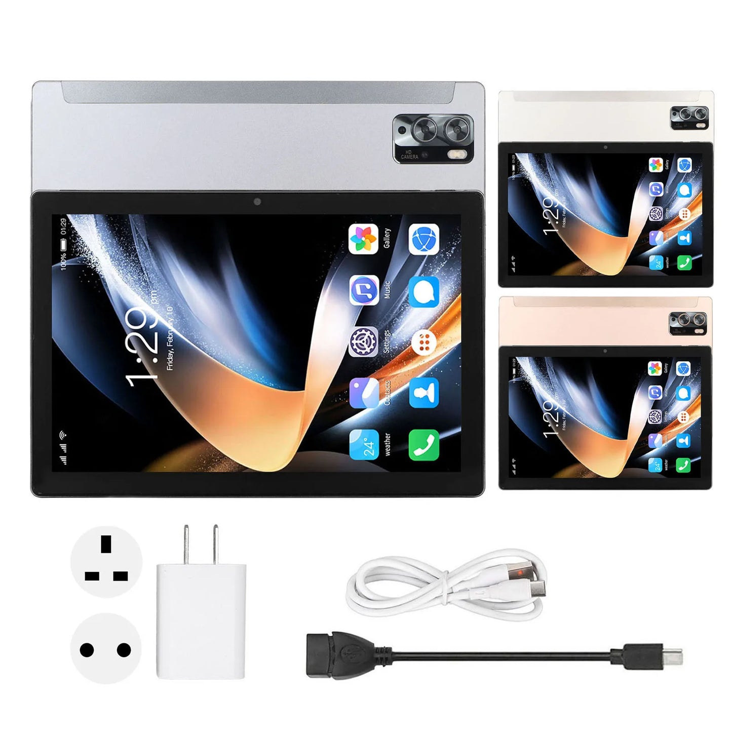 10.1 Inch Tablet for Android 13 8 CPU 8GB 256GB Support 4G Network 7000mAh Battery 5G WIFI Tablet For Android 13 Tablet