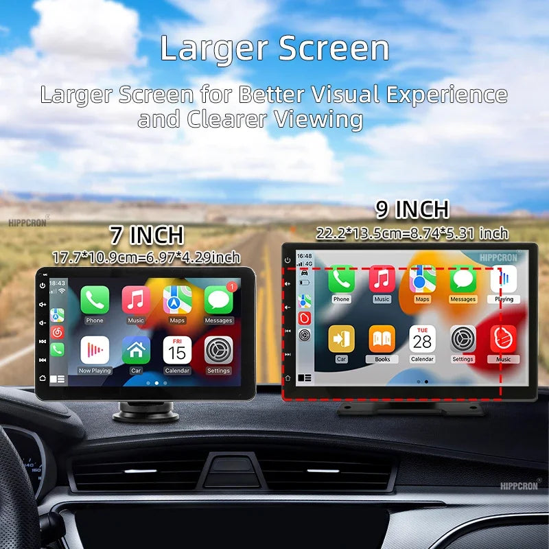 9 inch Car Radio Multimedia Video Player CarPlay Android Auto IPS Touch Screen AUX Input Bluetooth MirrorLink Universal